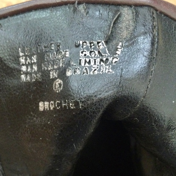 Enzo Angiolini Brown Leather Cuffed Ankle Heel Boot - Picture 9 of 10